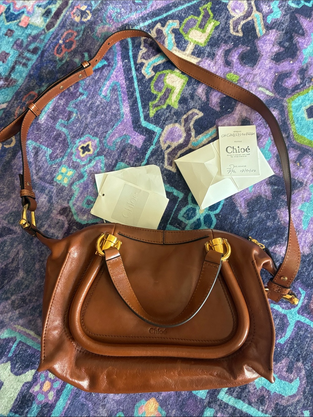 Chloé Small Pareto Bag with Gold Hardware - Picture 6 of 11